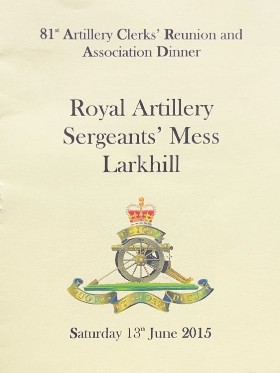 81st AC Reunion Dinner Programme - June 2015